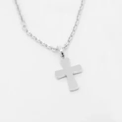Colgante Cruz de Plata 14mm*Eguzkilore