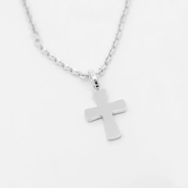 Colgante Cruz de Plata 14mm*Eguzkilore