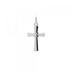 Colgante Cruz Lámina Plata 20mm*Eguzkilore Sale