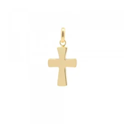 Colgante Cruz Plata Dorada 14mm*Eguzkilore Sale