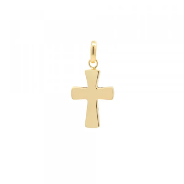 Colgante Cruz Plata Dorada 14mm*Eguzkilore Sale
