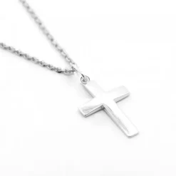 Colgante Cruz Plata 23mm*Eguzkilore Sale