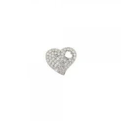Colgante de Plata en Forma de Corazón con Circonitas Blancas*Eguzkilore Sale