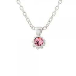 Colgante Distira Plata y Cristal Rosa*Eguzkilore Clearance