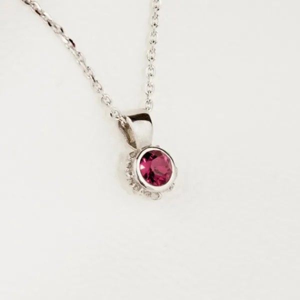 Colgante Distira Plata y Cristal Rosa*Eguzkilore Clearance