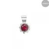 Colgante Distira Plata y Cristal Rojo*Eguzkilore Discount