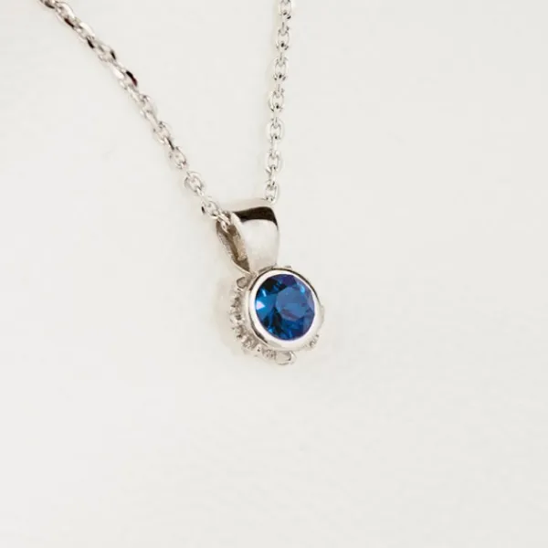 Colgante Distira Plata y Cristal Azul*Eguzkilore Clearance