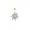 Colgante Oro Bicolor y Brillante 12mm*Eguzkilore Best