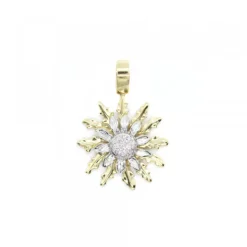 Colgante Oro Bicolor y Diamantes 21mm*Eguzkilore Sale