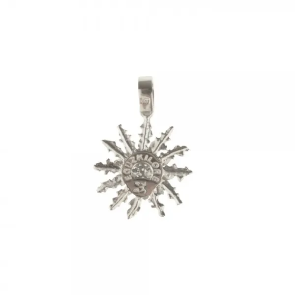 Colgante Oro Blanco y Brillantes 21mm*Eguzkilore New