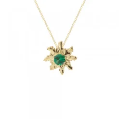 Colgante Oro con Esmeralda*Eguzkilore Online