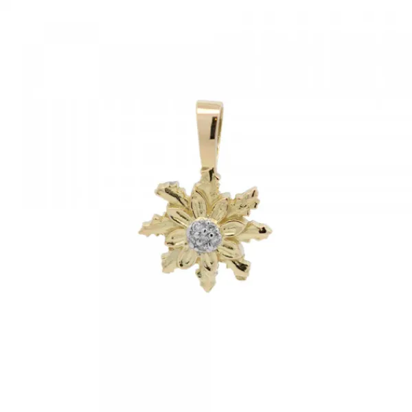 Colgante Oro y Brillantes 11mm*Eguzkilore Best