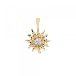 Colgante Oro y Diamantes 14mm*Eguzkilore Discount