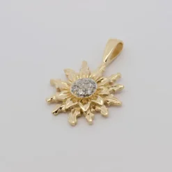 Colgante Oro y Diamantes 14mm*Eguzkilore Discount