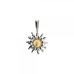 Colgante Plata Bicolor 14mm*Eguzkilore New