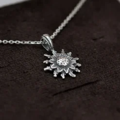 Colgante Plata Envejecida 14mm*Eguzkilore Hot