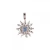Colgante Plata y Circonitas Azules 21mm*Eguzkilore Outlet