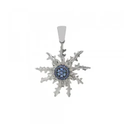 Colgante Plata y Circonitas Azules 29mm*Eguzkilore Clearance