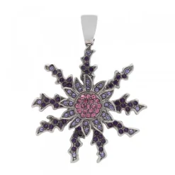 Colgante Plata y Circonitas Moradas 45mm*Eguzkilore Best