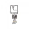 Colgante Irulegi Largo Plata y Lámina de Oro*Eguzkilore Outlet