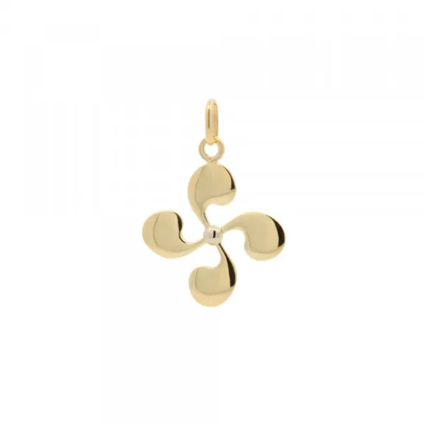 Colgante Lauburu Oro 15mm Personalizable*Eguzkilore Best
