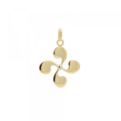 Colgante Lauburu Oro 15mm Personalizable*Eguzkilore Best