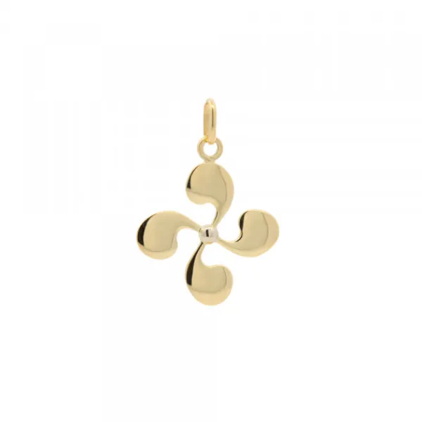 Colgante Lauburu Oro 15mm Personalizable*Eguzkilore Best