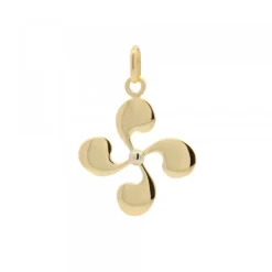 Colgante Lauburu Oro 21mm Personalizable*Eguzkilore Online