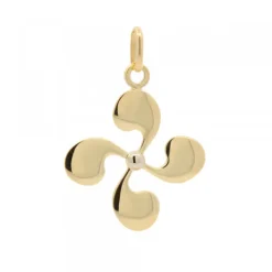 Colgante Lauburu Oro 24mm Personalizable*Eguzkilore Hot