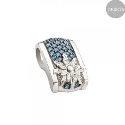 Colgante London Plata y Circonitas Azules*Eguzkilore Best