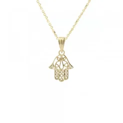 Colgante Mano de Fátima Oro 18kt.*Eguzkilore Hot