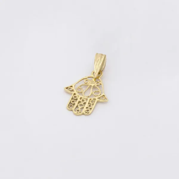 Colgante Mano de Fátima Oro 18kt.*Eguzkilore Hot