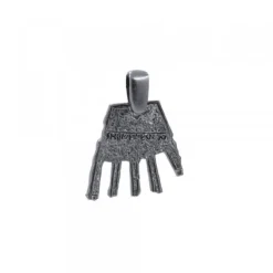 Colgante Mano de Irulegi Rutenio 20mm y Caucho*Eguzkilore New