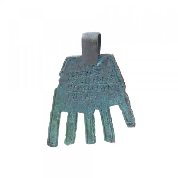 Colgante Mano de Irulegi Verde 30mm*Eguzkilore New