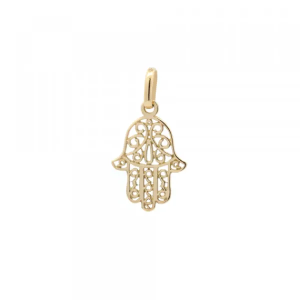 Colgante Mano Fátima Oro 18kt.18mm*Eguzkilore Sale