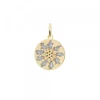 Colgante Medalla Plata Dorada 13mm*Eguzkilore Outlet