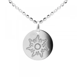 Colgante Medalla Mountain Plata Personalizable*Eguzkilore