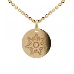 Colgante Medalla Mountain Plata Dorada Personalizable*Eguzkilore Best
