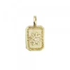 Colgante Mini Chapa Plata Dorada Personalizable*Eguzkilore Online