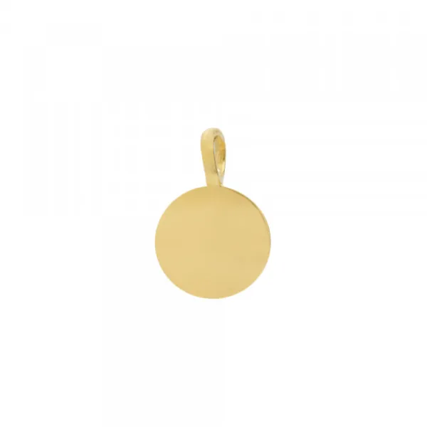 Colgante Mini Lauburu Dorado y Circonita 11mm*Eguzkilore Outlet
