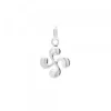 Colgante Mini Lauburu Oro Blanco 10mm*Eguzkilore New