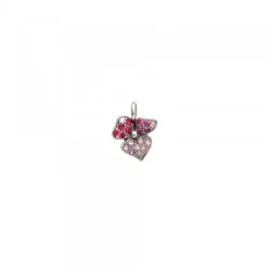 Colgante Mini Mari Lore Plata y Circonitas Rosas*Eguzkilore Discount