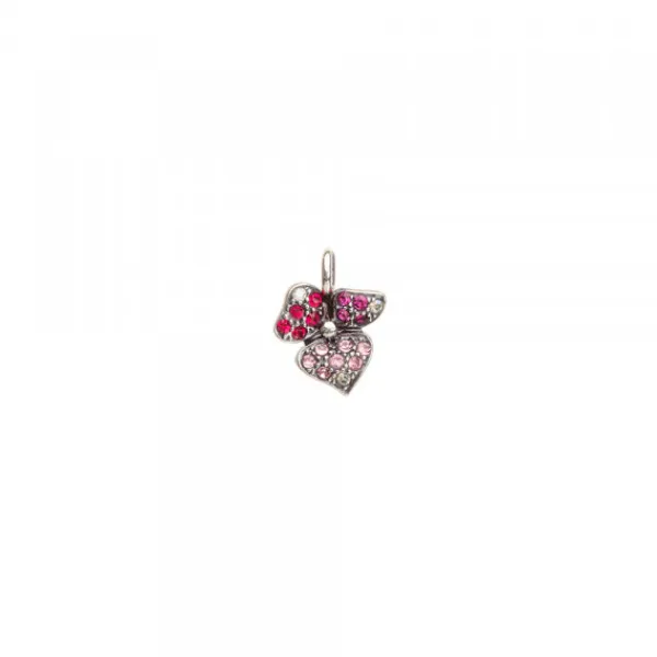 Colgante Mini Mari Lore Plata y Circonitas Rosas*Eguzkilore Discount