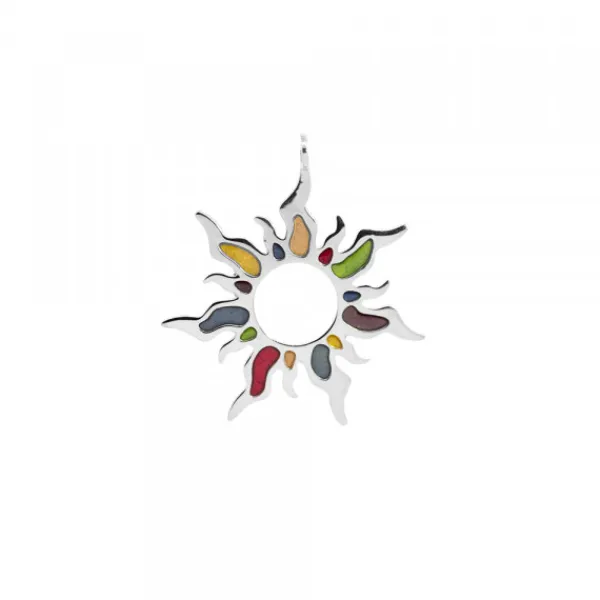 Colgante Mountain Handia de Plata Multicolor*Eguzkilore Outlet