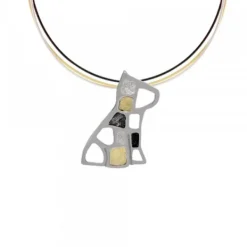 Colgante Puppy Rutenio con Lámina de Oro*Eguzkilore Discount