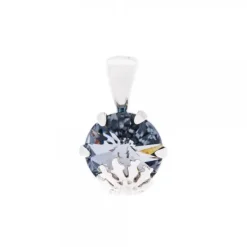 Colgante Queen 3 Plata y Cristal Cobalto*Eguzkilore New