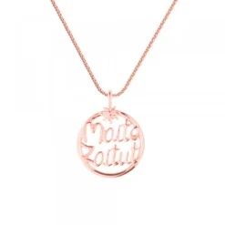 Colgante redondo Maite Zaitut de Plata Rosa*Eguzkilore Hot