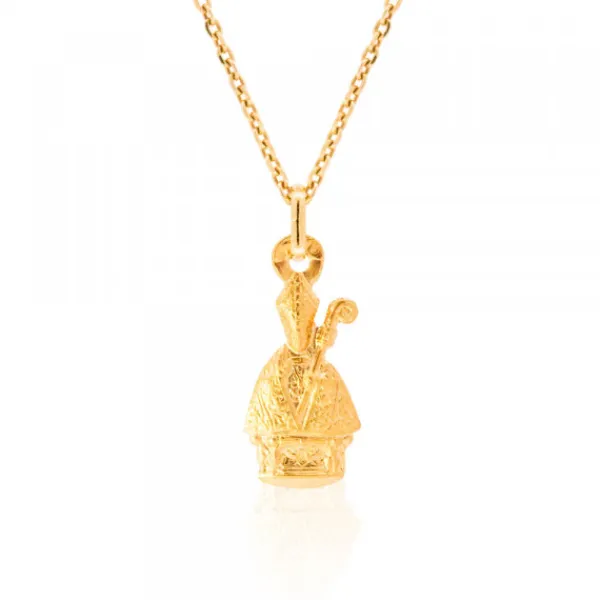 Colgante San Fermín Oro 20mm Personalizable*Eguzkilore New