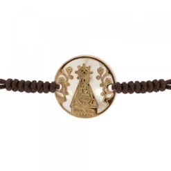 Colgante Virgen de Arrate de Nácar con Plata 20mm*Eguzkilore Online