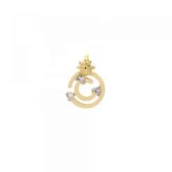 Colgante Zurrunbilo Plata Dorada y Circonitas*Eguzkilore Outlet